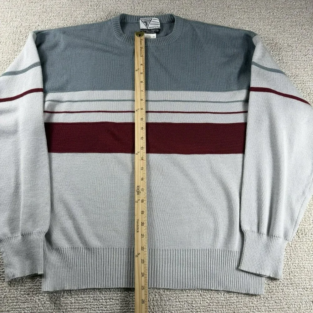 Vintage Tyrolia by HEAD Striped Knit Sweater 90's Y2K Multicolor Men’s Size XL - Picture 3 of 6